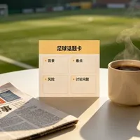 体彩店每天怎么做一张足球话题卡？老板照着填就能用